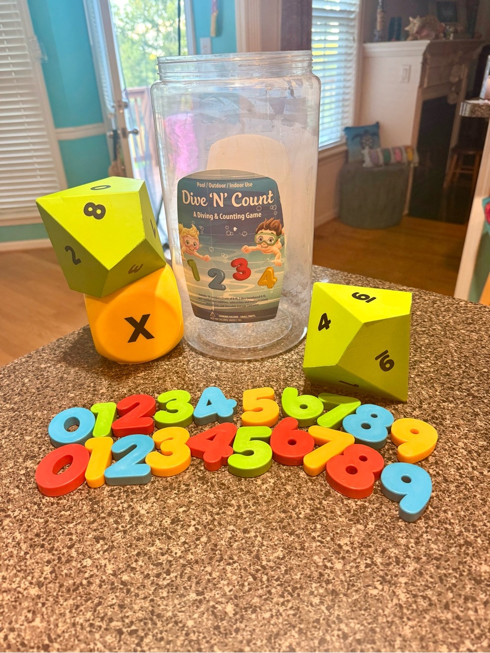 The Dive 'N' Count Interactive and Educational Pool Game. Bath or Indoor Fun!